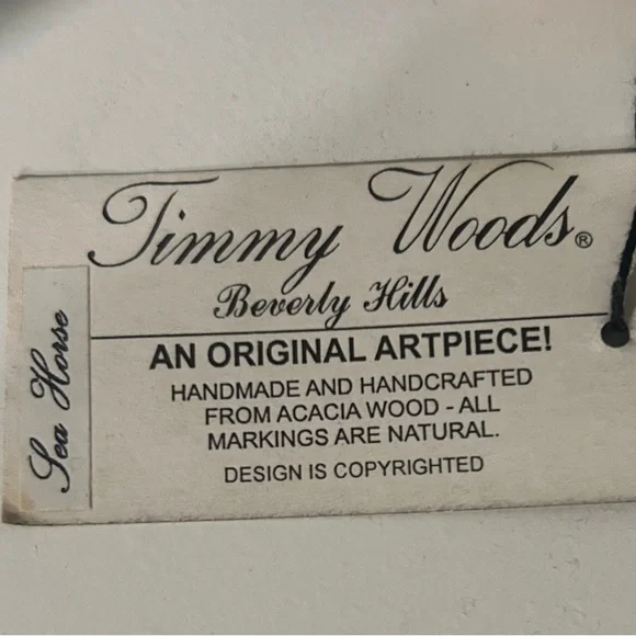 Timmy Woods Blue and Yellow Seahorse Bag - Picture 3 of 4